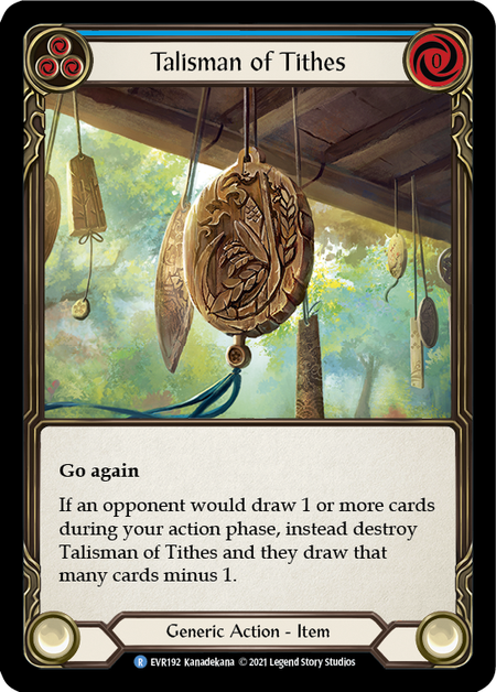 【Cold Foil】[F-EVR192-R]Talisman of Tithes