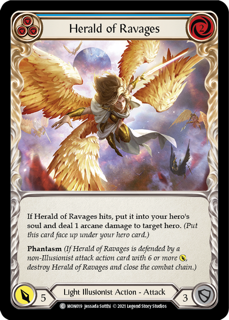 [F-MON019-C]Herald of Ravages (Blue)