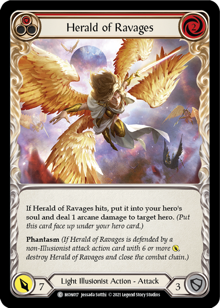 [F-MON017-C]Herald of Ravages (Red)