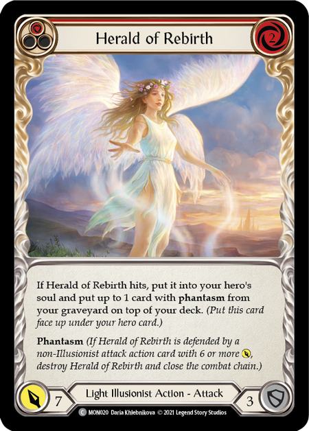 【Rainbow Foil】[F-MON020-C]Herald of Rebirth (Red)