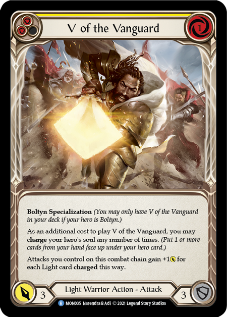 【Rainbow Foil】[F-MON035-R]V of the Vanguard