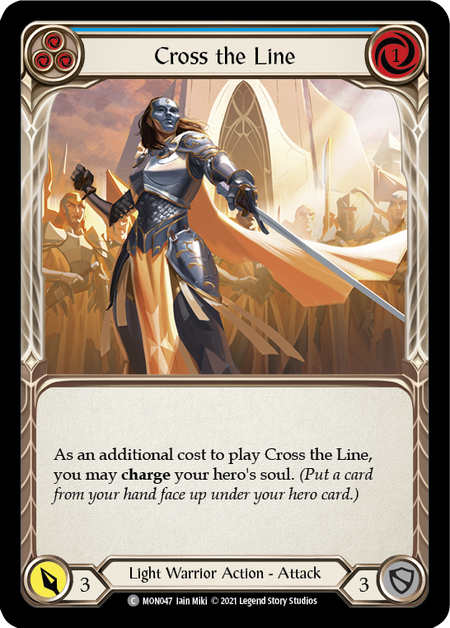 [F-MON047-C]Cross the Line (Blue)