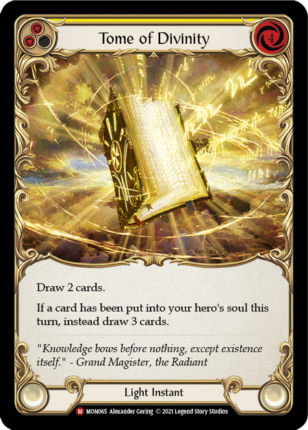 【Rainbow Foil】[F-MON065-M]Tome of Divinity