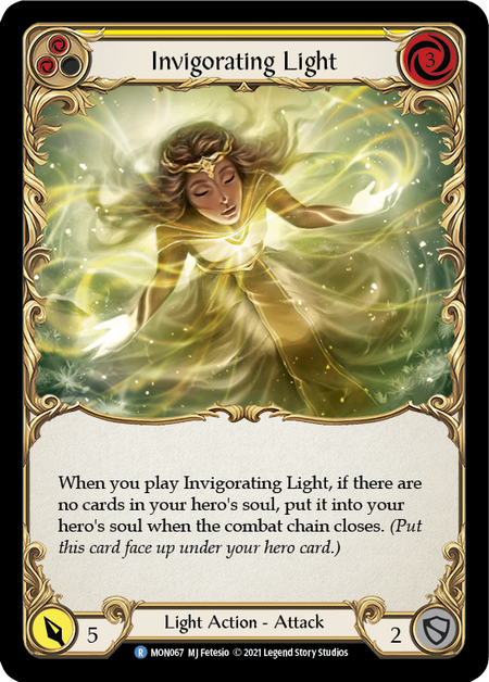 【Rainbow Foil】[F-MON067-R]Invigorating Light (Yellow)