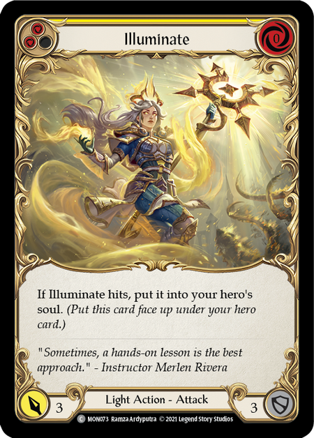 【Rainbow Foil】[F-MON073-C]Illuminate (Yellow)