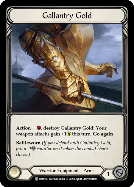 [F-MON108-C]Gallantry Gold