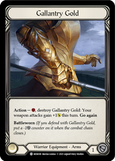 【Cold Foil】[F-MON108-C]Gallantry Gold