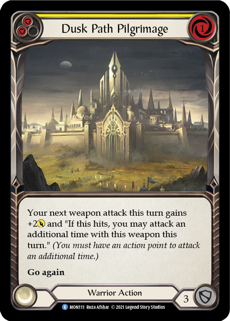 [F-MON111-R]Dusk Path Pilgrimage (Yellow)