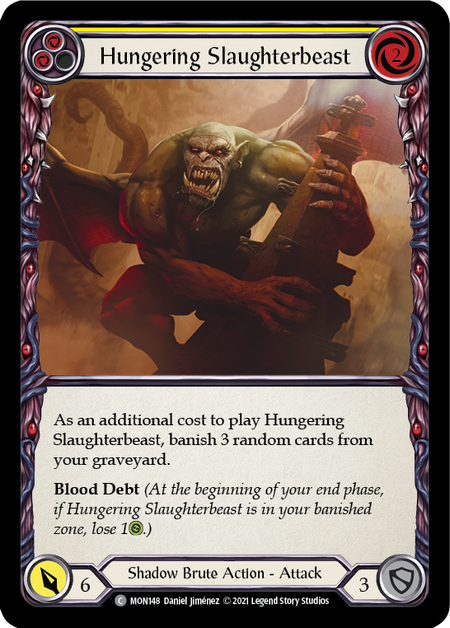 [F-MON148-C]Hungering Slaughterbeast (Yellow)