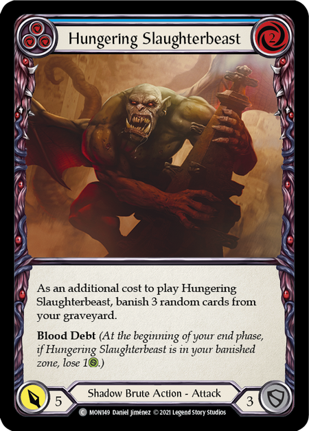 [F-MON149-C]Hungering Slaughterbeast (Blue)