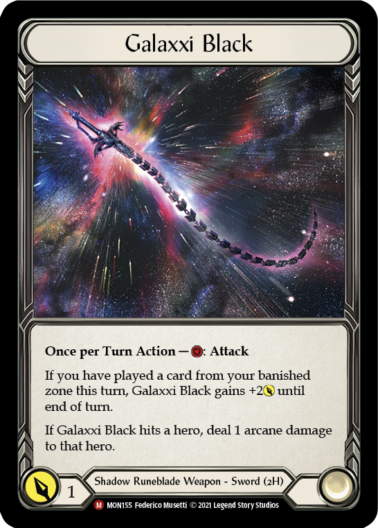 【Cold Foil】[F-MON155-T]Galaxxi Black // Soul Shackle (Alternate Art)