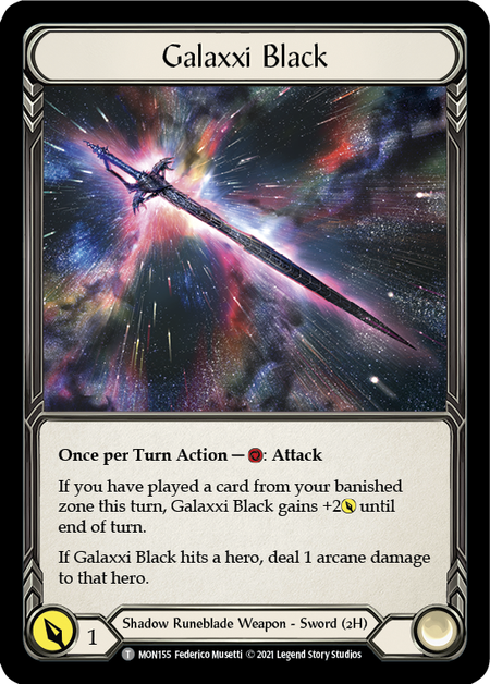 [F-MON155-T]Galaxxi Black