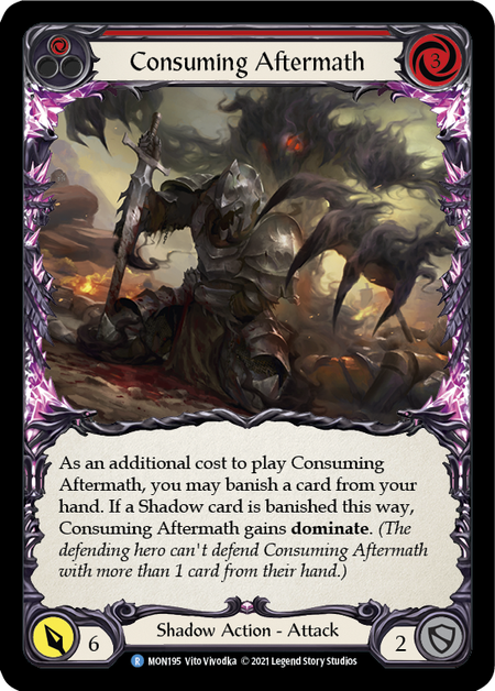【Rainbow Foil】[F-MON195-R]Consuming Aftermath (Red)