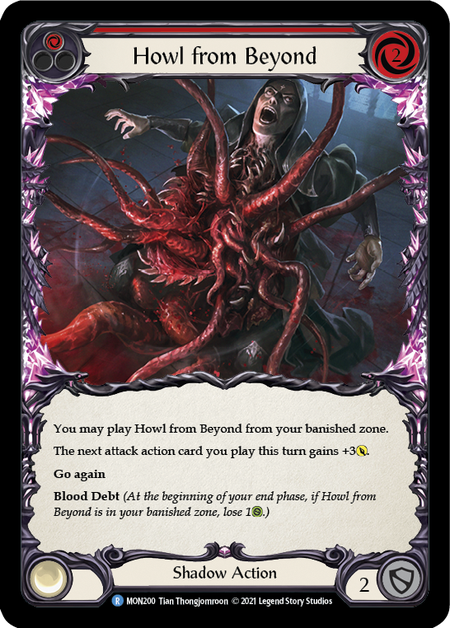 【Rainbow Foil】[F-MON200-R]Howl from Beyond (Red)