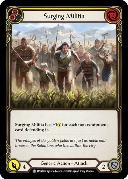 [F-MON288-C]Surging Militia (Yellow)