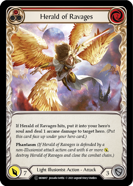 [U-MON017-C]Herald of Ravages (Red)