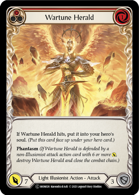 [U-MON026-C]Wartune Herald (Red)