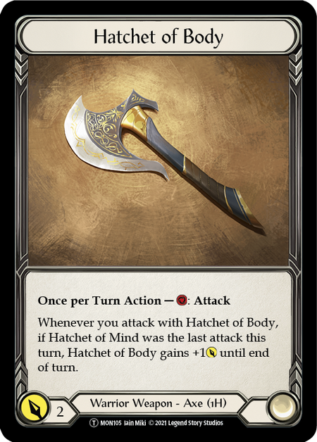 [U-MON105-T]Hatchet of Body // Chane