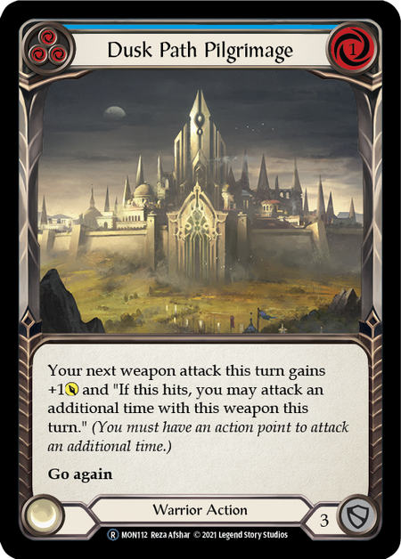 [U-MON112-R]Dusk Path Pilgrimage (Blue)