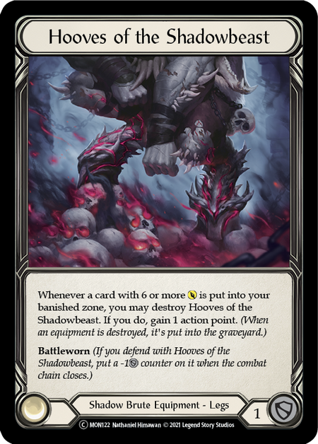 【Rainbow Foil】[U-MON122-C]Hooves of the Shadowbeast