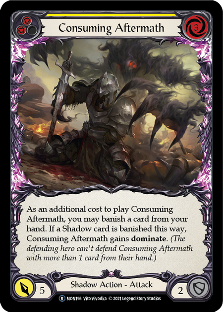 【Rainbow Foil】[U-MON196-R]Consuming Aftermath (Yellow)