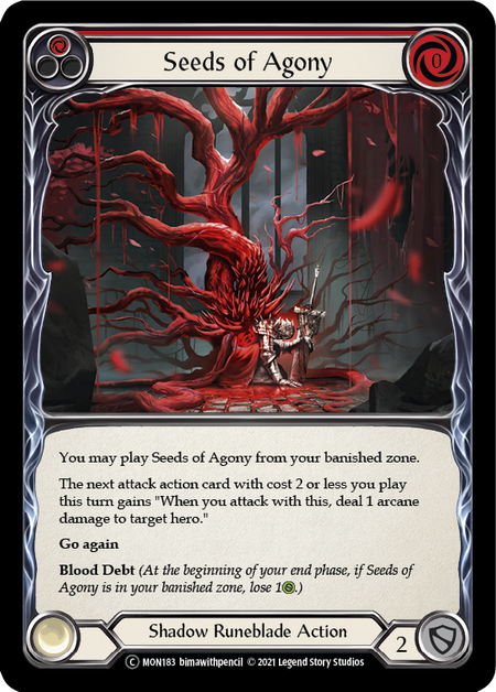 [U-MON183-C]Seeds of Agony (Red)