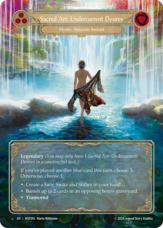 【Cold Foil】[N-MST010-V]Sacred Art: Undercurrent Desires // Inner Chi (Full Art)/聖なる技:暗流の欲望