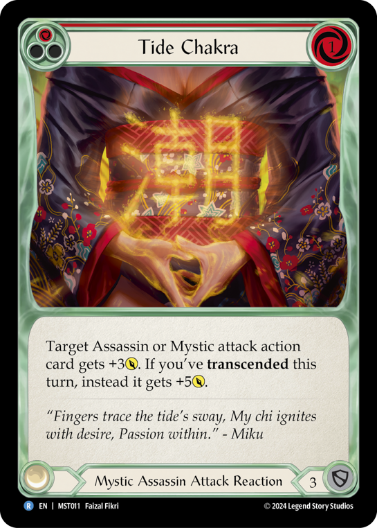 【Rainbow Foil】[N-MST011-R]Tide Chakra (Red)