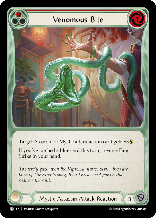 【Rainbow Foil】[N-MST020-C]Venomous Bite (Red)
