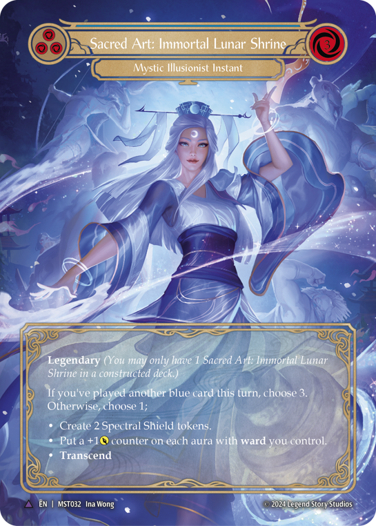 【Cold Foil】[N-MST032-V]Sacred Art: Immortal Lunar Shrine // Inner Chi (Full Art)