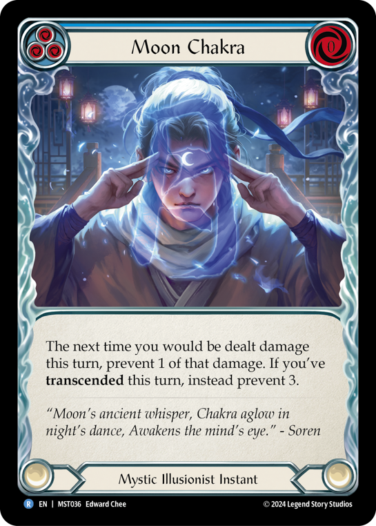 【Rainbow Foil】[N-MST036-R]Moon Chakra (Blue)