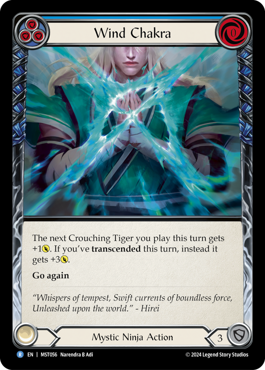 【Rainbow Foil】[N-MST056-R]Wind Chakra (Blue)