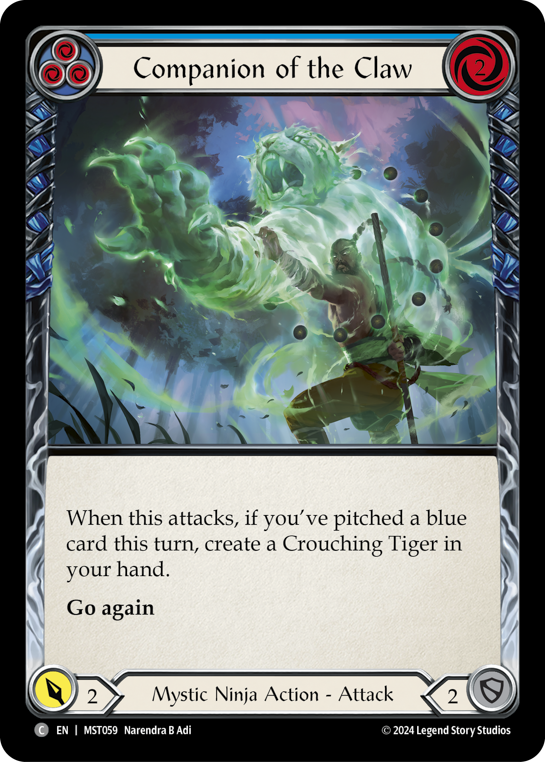 【Rainbow Foil】[N-MST059-C]Companion of the Claw (Blue)