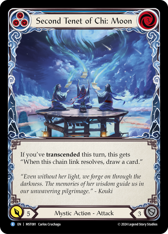 【Rainbow Foil】[N-MST081-R]Second Tenet of Chi: Moon