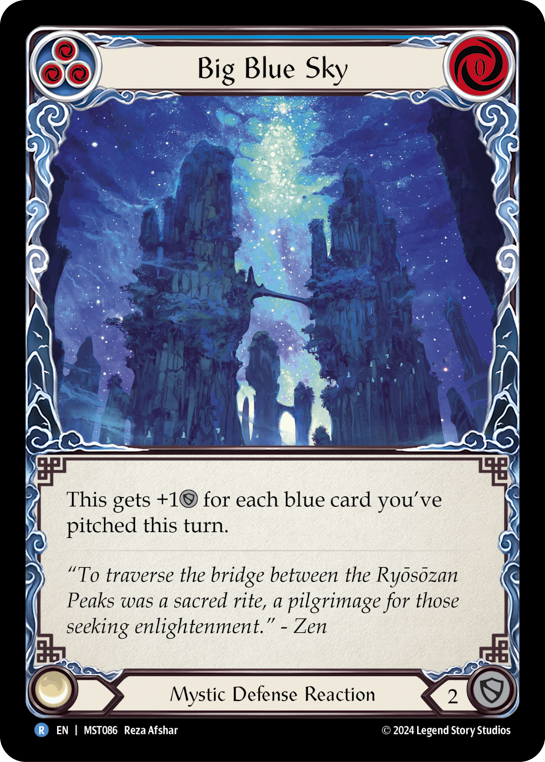 【Rainbow Foil】[N-MST086-R]Big Blue Sky