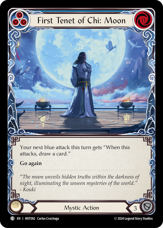 【Rainbow Foil】[N-MST092-C]First Tenet of Chi: Moon