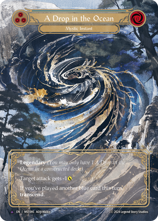 【Cold Foil】[N-MST095-V]A Drop in the Ocean // Inner Chi (Full Art)