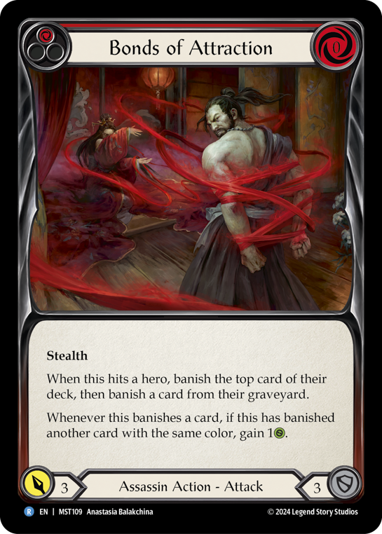 【Rainbow Foil】[N-MST109-R]Bonds of Attraction (Red)