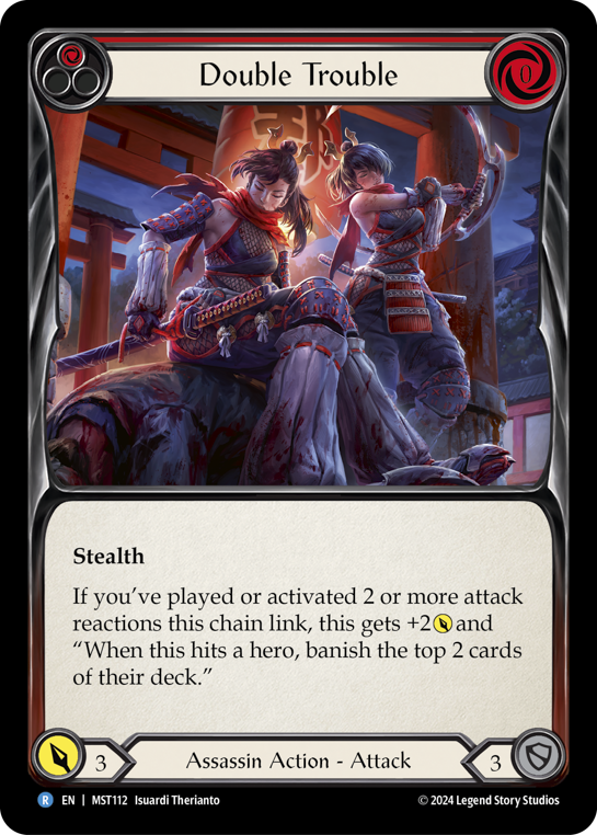 【Rainbow Foil】[N-MST112-R]Double Trouble (Red)