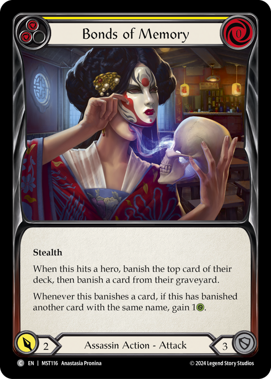 【Rainbow Foil】[N-MST116-C]Bonds of Memory (Yellow)
