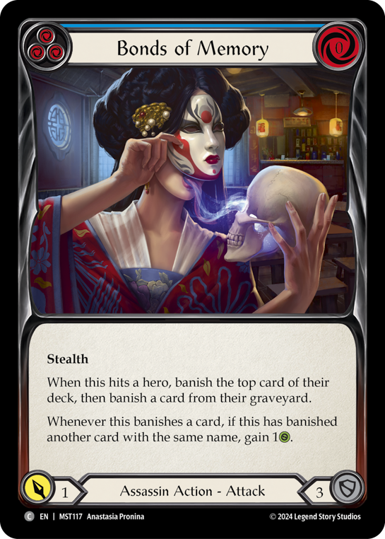 【Rainbow Foil】[N-MST117-C]Bonds of Memory (Blue)