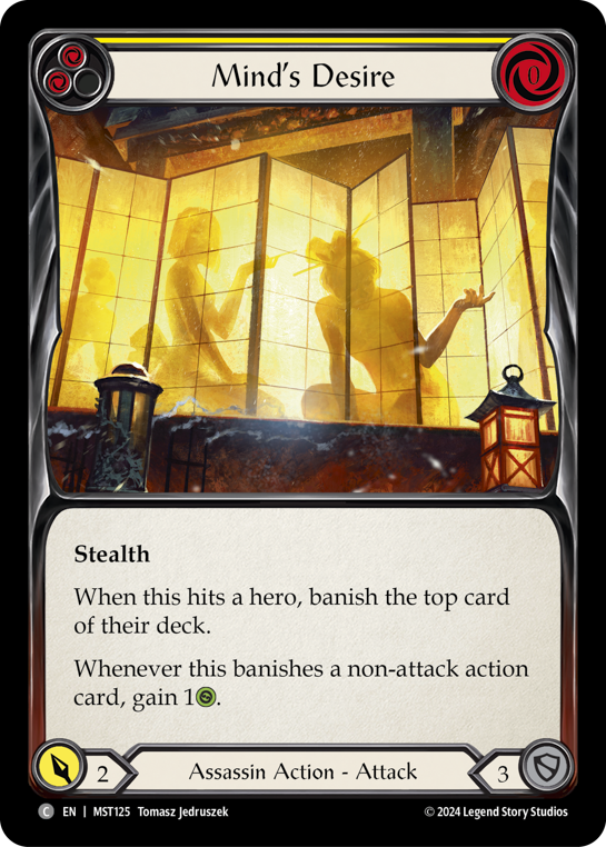 【Rainbow Foil】[N-MST125-C]Mind's Desire (Yellow)