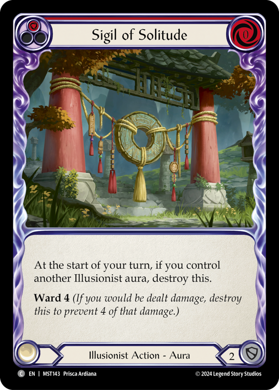 【Rainbow Foil】[N-MST143-C]Sigil of Solitude (Red)