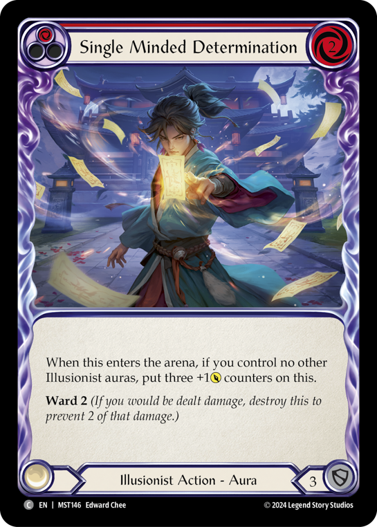 【Rainbow Foil】[N-MST146-C]Single Minded Determination (Red)