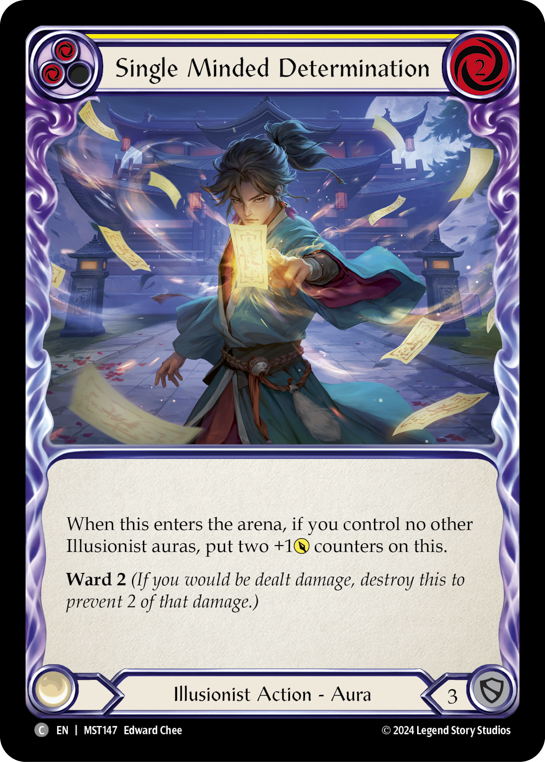 【Rainbow Foil】[N-MST147-C]Single Minded Determination (Yellow)