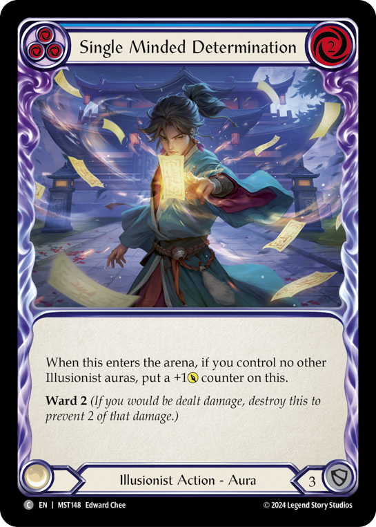 【Rainbow Foil】[N-MST148-C]Single Minded Determination (Blue)