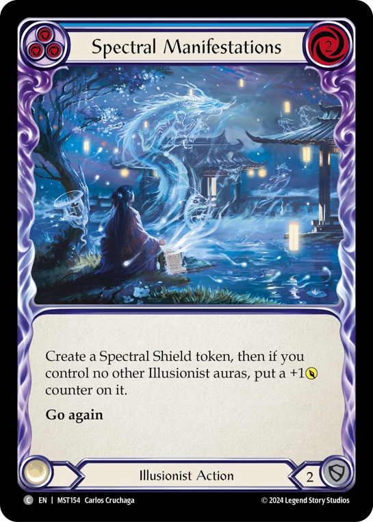 【Rainbow Foil】[N-MST154-C]Spectral Manifestations (Blue)