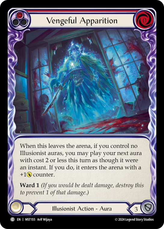 【Rainbow Foil】[N-MST155-C]Vengeful Apparition (Red)