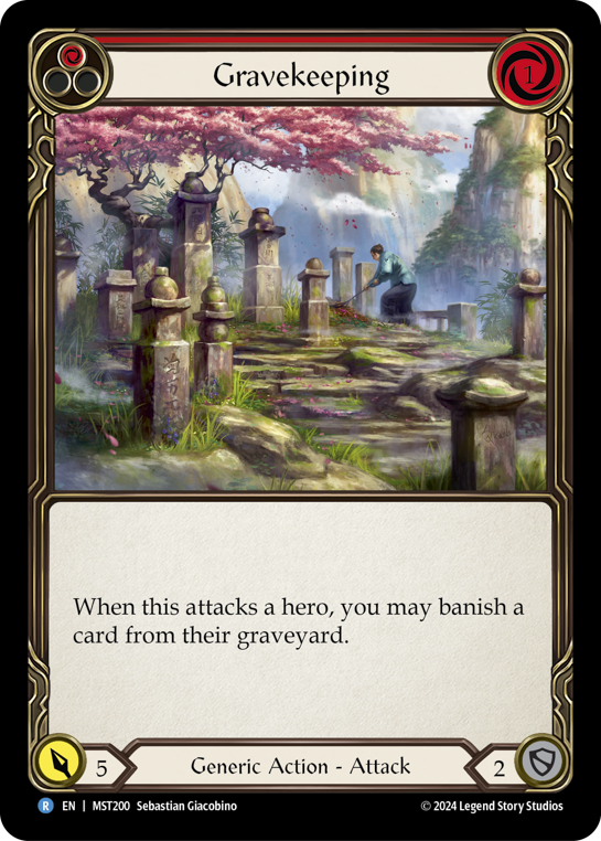 【Rainbow Foil】[N-MST200-R]Gravekeeping (Red)