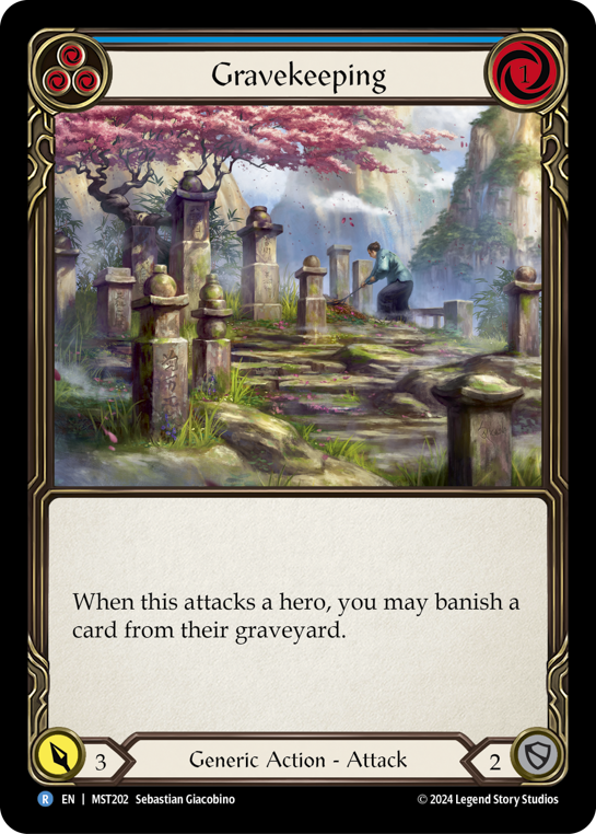 【Rainbow Foil】[N-MST202-R]Gravekeeping (Blue)
